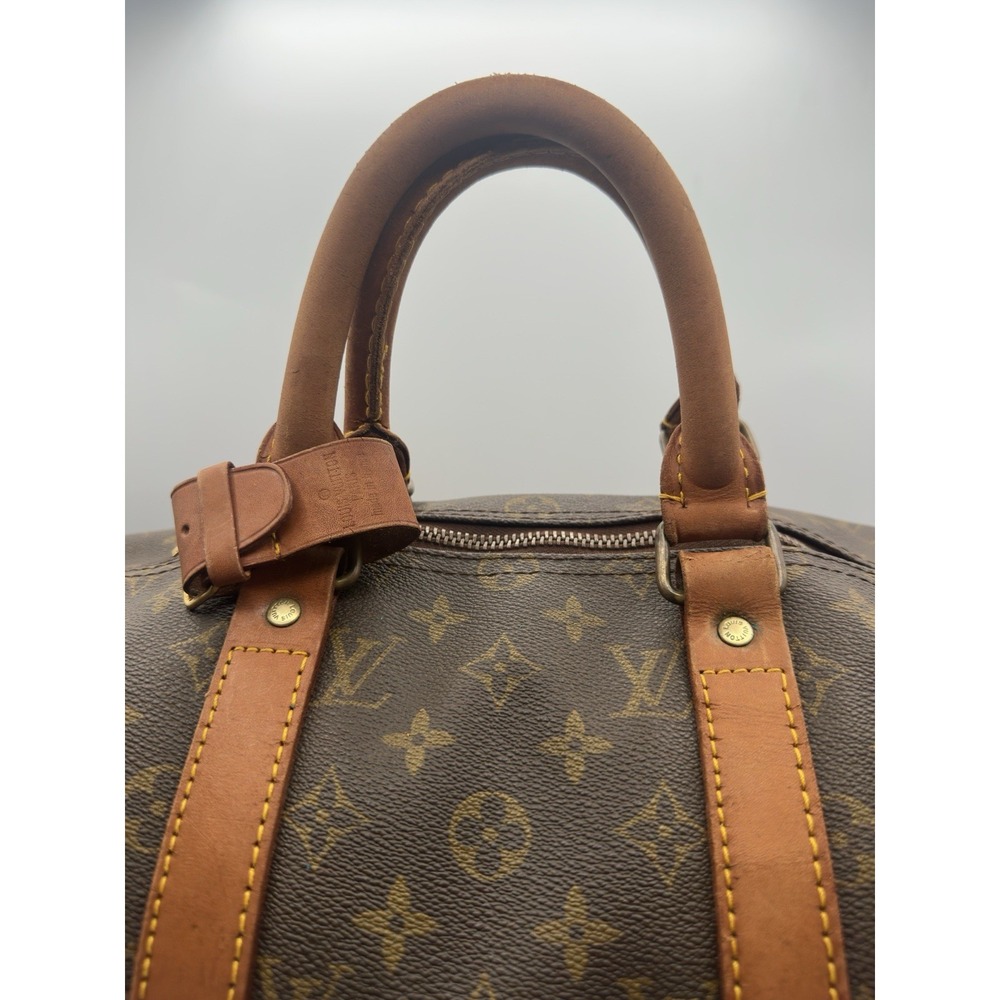 Louis Vuitton Keepall 45 Monogram Canvas Brown Travel Bag Vintage Duffle - Picture 6 of 16